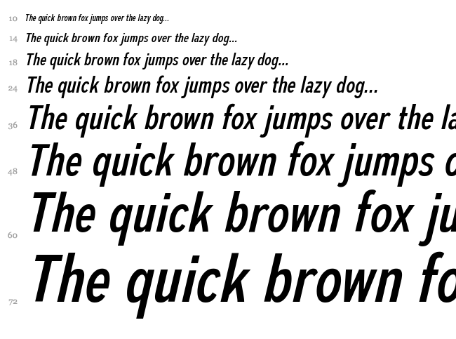 Autoradiographic font waterfall